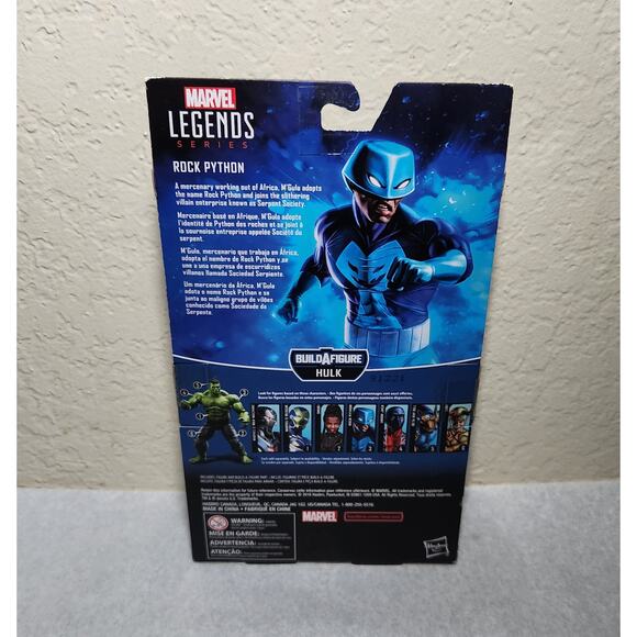 Marvel Legend Series Rock Python Build A Figure Hulk 7" Action Figure 2018 New - Picture 4 of 9